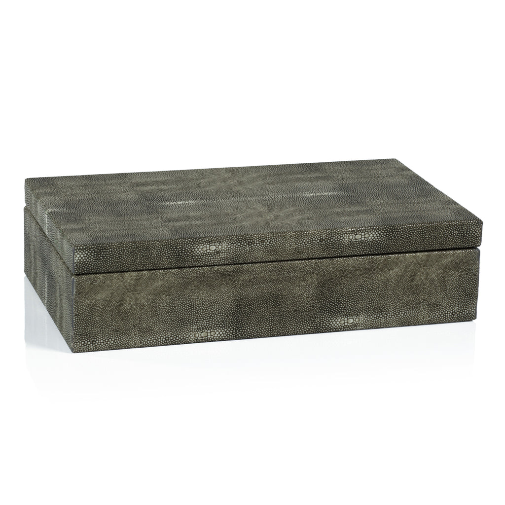 Bora Bora Faux Stingray Leather Box - Decorative Accessories by Carlyle Avenue