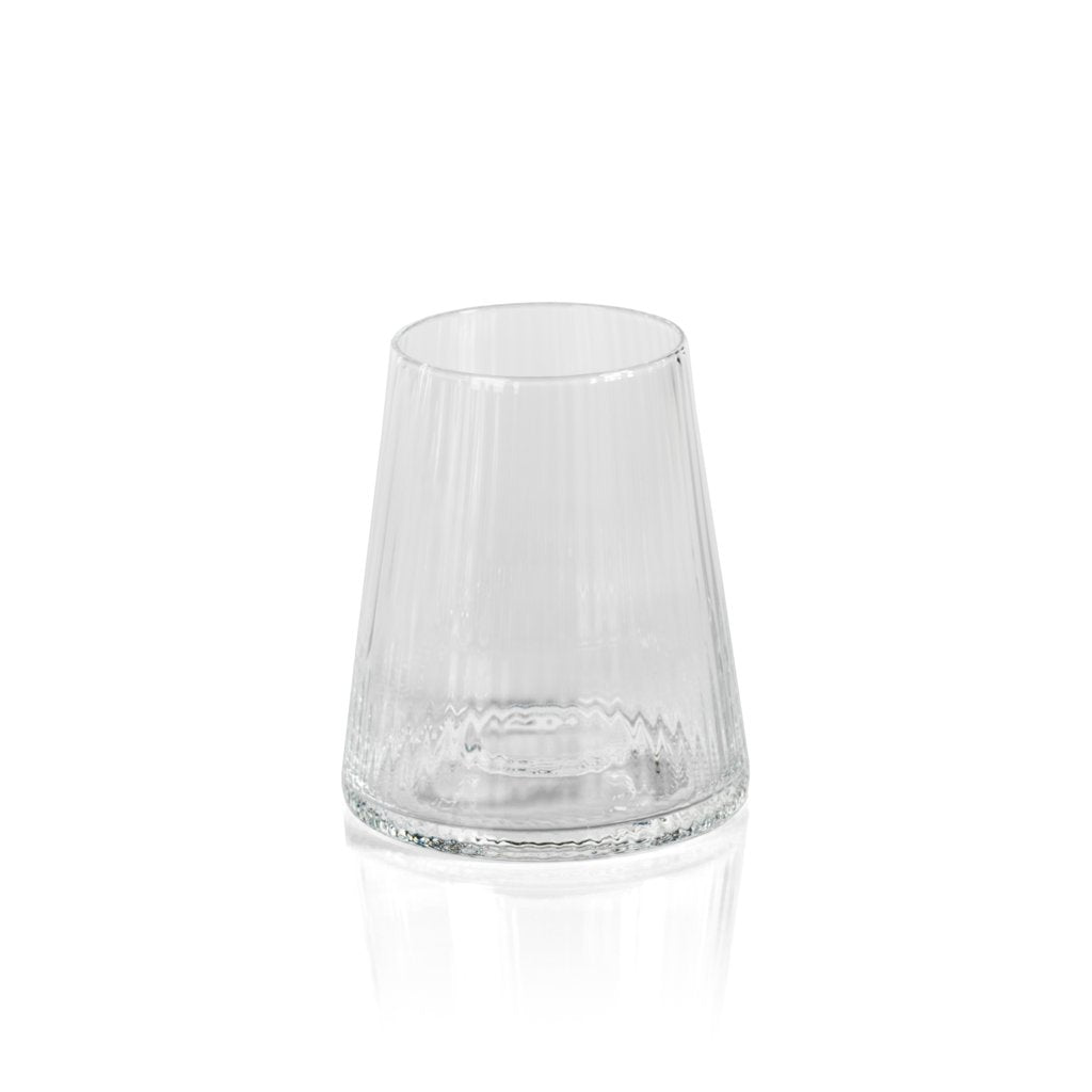 Fluted Textured All-Purpose Glass - Set of 4 - Drinkware by Carlyle Avenue