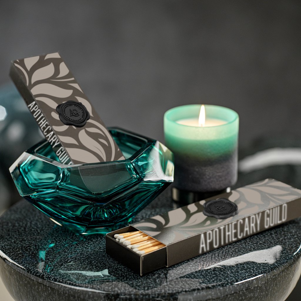 La Bohème Hand Made Polished Cut Glass Bowl - Sea Blue - Decorative Accessories by Carlyle Avenue