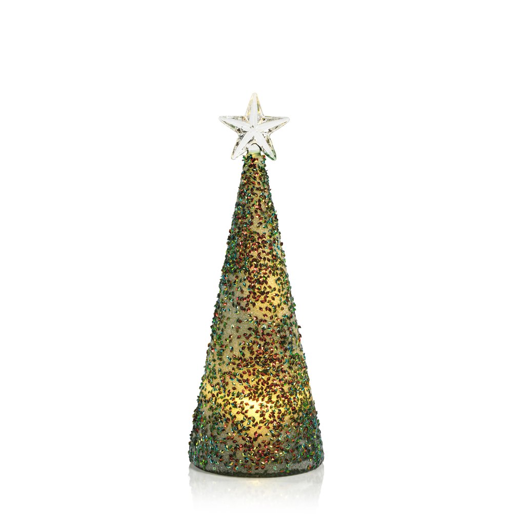 Twinkle LED Multi Green Tree - Christmas Decor by Carlyle Avenue