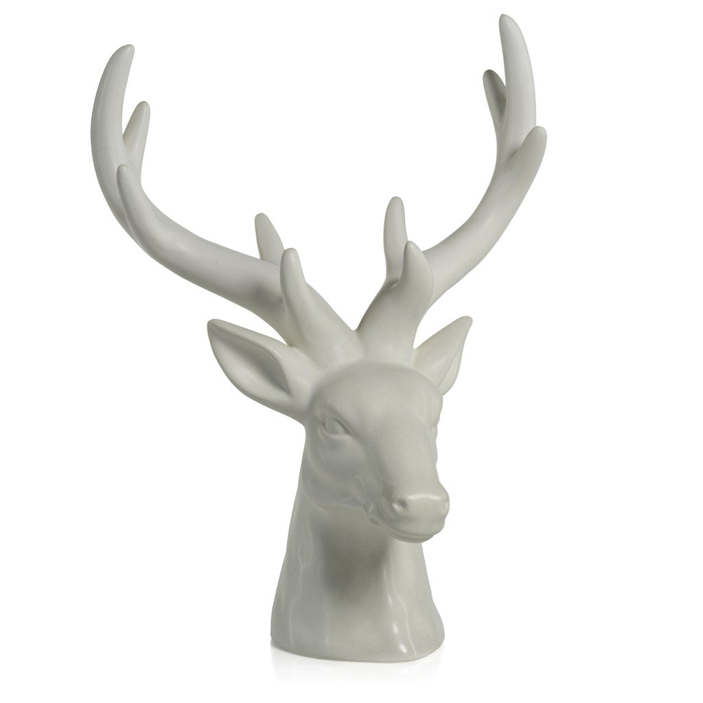 Rocky Mountain Ceramic Stag Head - Christmas Decor by Carlyle Avenue