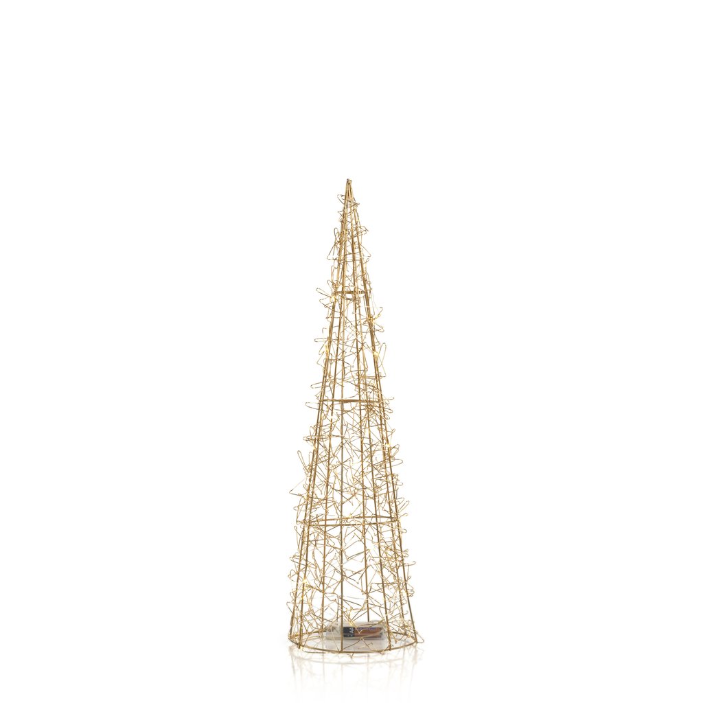 Gold Holiday Wire LED Tree - Christmas Trees by Carlyle Avenue