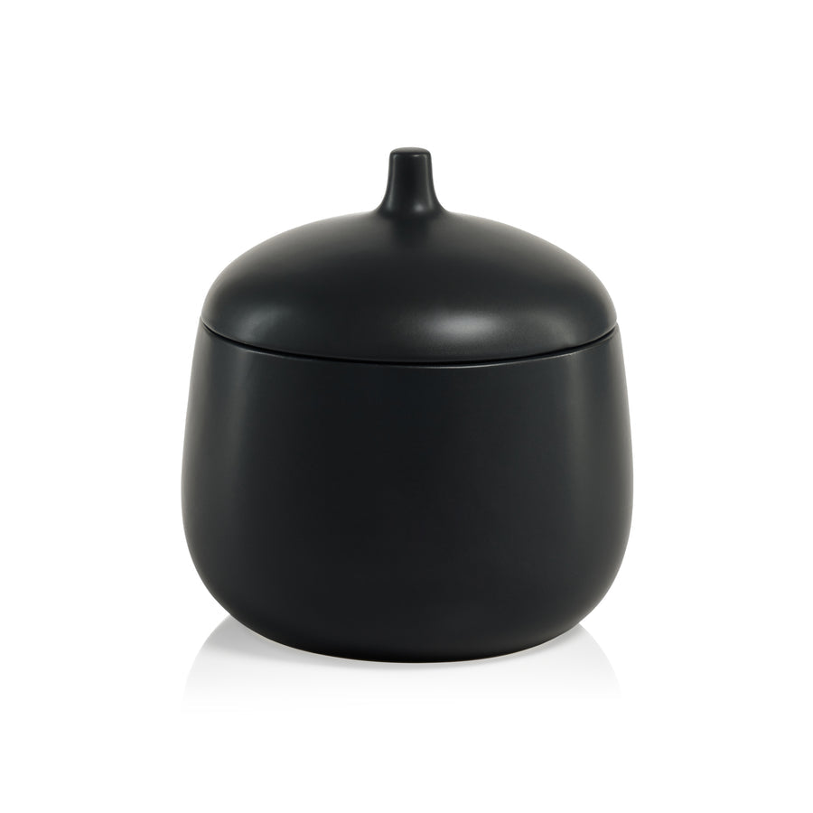 Bodega Ceramic Canister - Black - Decorative Jars by Carlyle Avenue