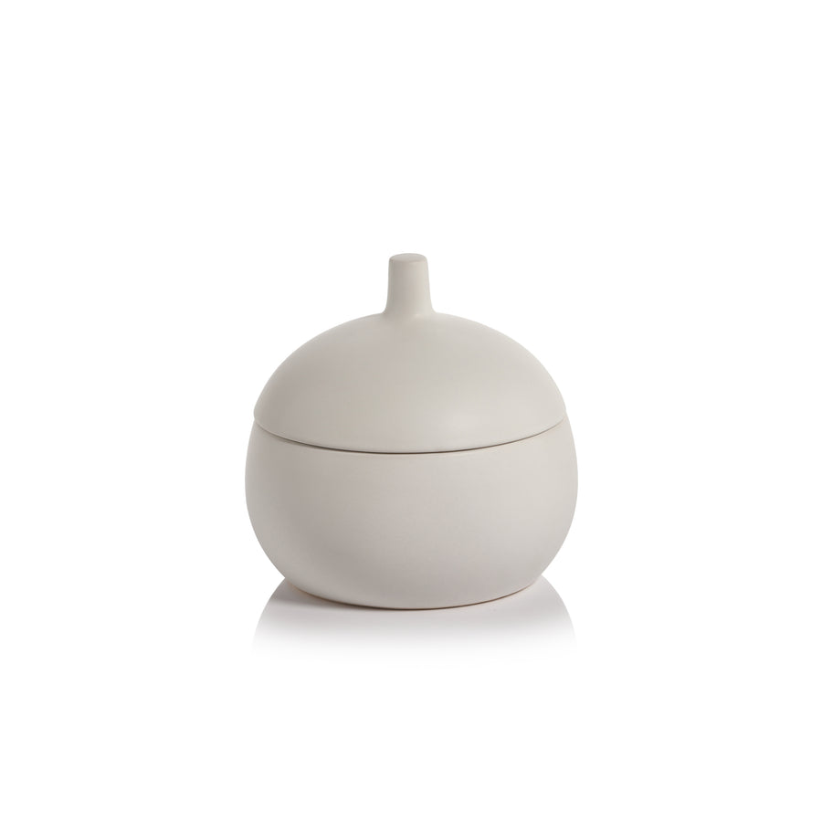 Bodega Ceramic Canister - White - Decorative Jars by Carlyle Avenue