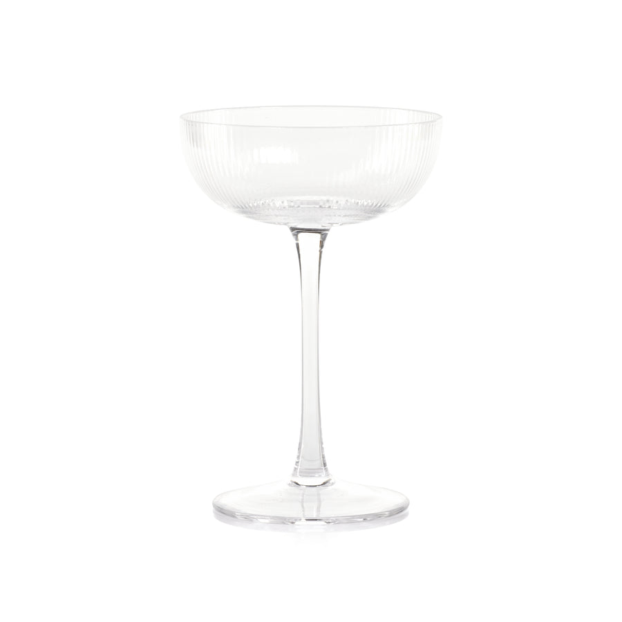 Optic Design Martini Glass - S/4 - Drinkware Sets by Carlyle Avenue