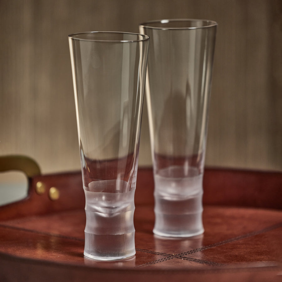 Sagano Bamboo Beer/All-Purpose Glass - Set of 4