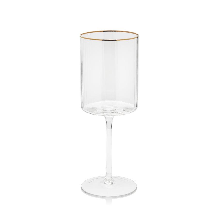 Optic Drinkware Collection w/Gold Rim