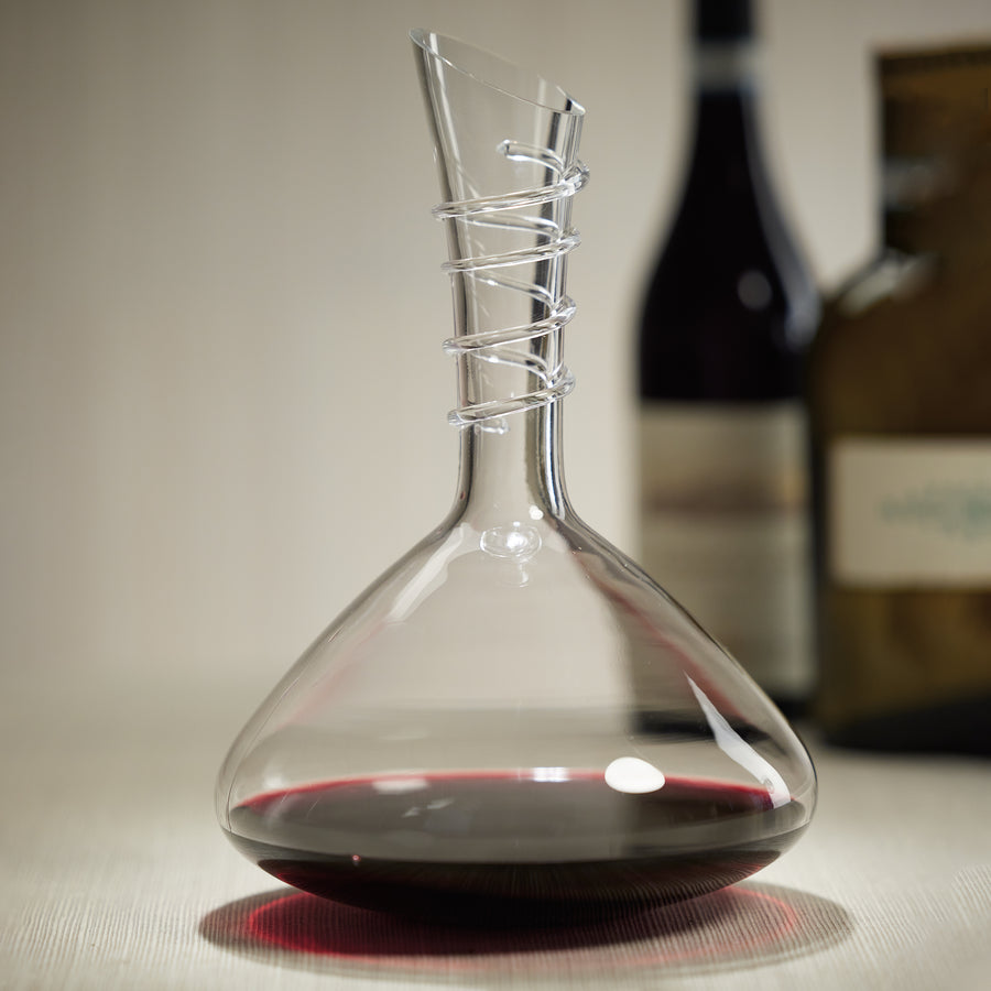 Bordeaux Handmade Glass Wine Decanter
