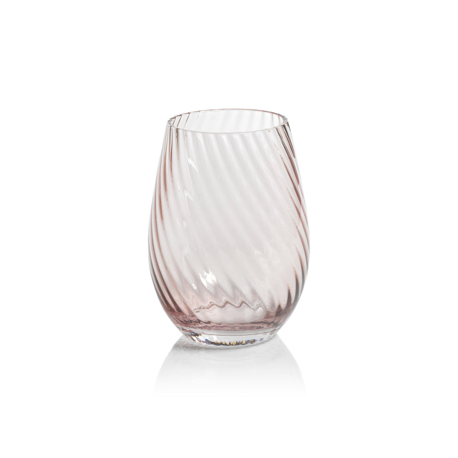 Savoy Optic Swirl Glassware - Lilac - Drinkware Sets by Carlyle Avenue