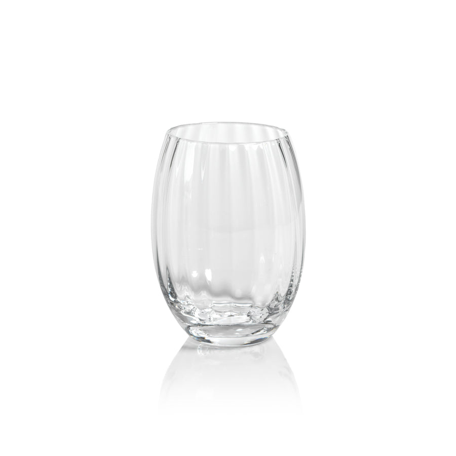 Madeleine Optic Glassware Collection - Clear (SINGLE) - Glassware by Carlyle Avenue