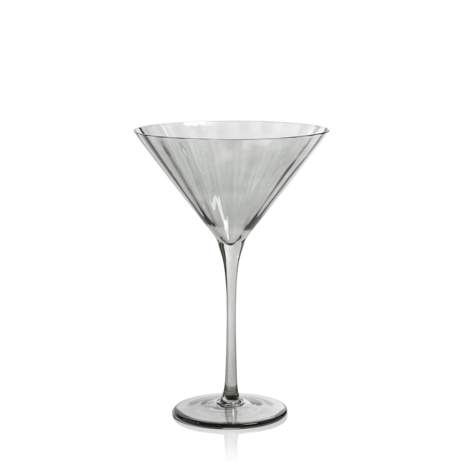 Madeleine Optic Glassware Collection - Smoke - Glassware by Carlyle Avenue