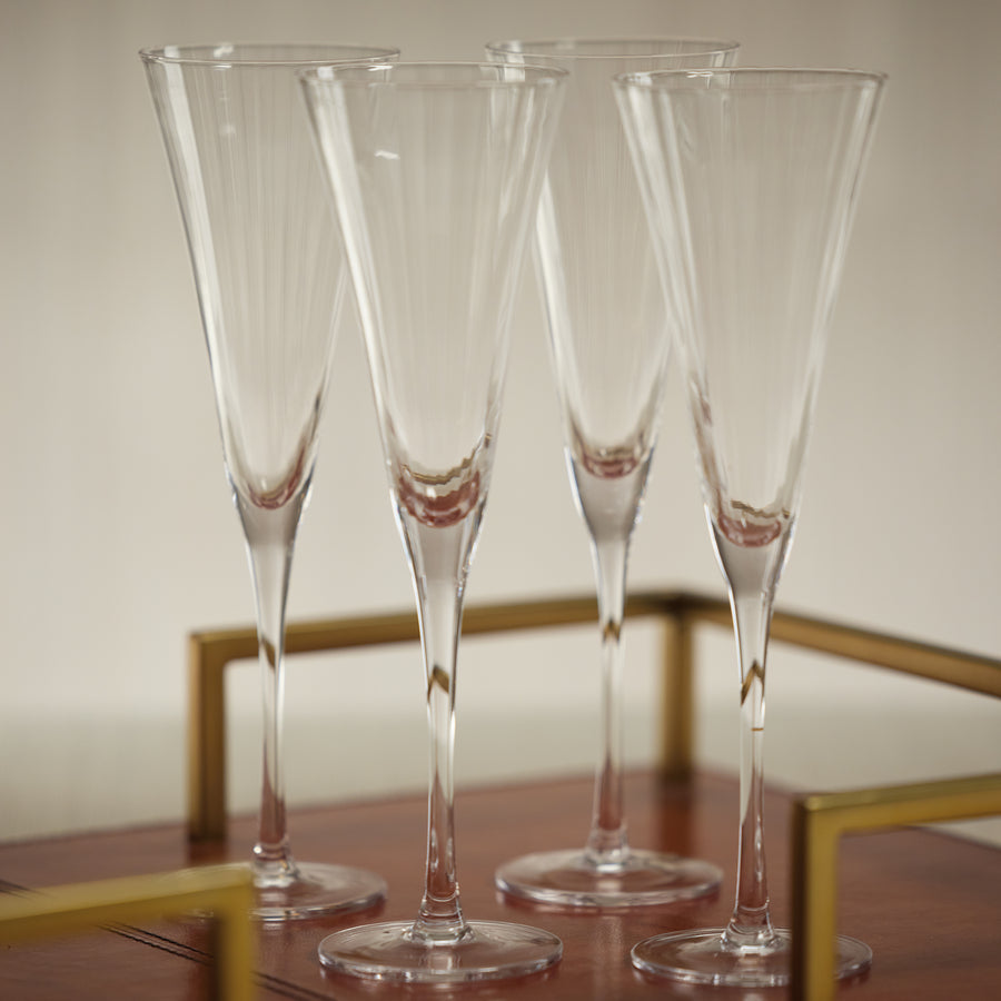 Stella Optic Champagne Flute - Set of 4