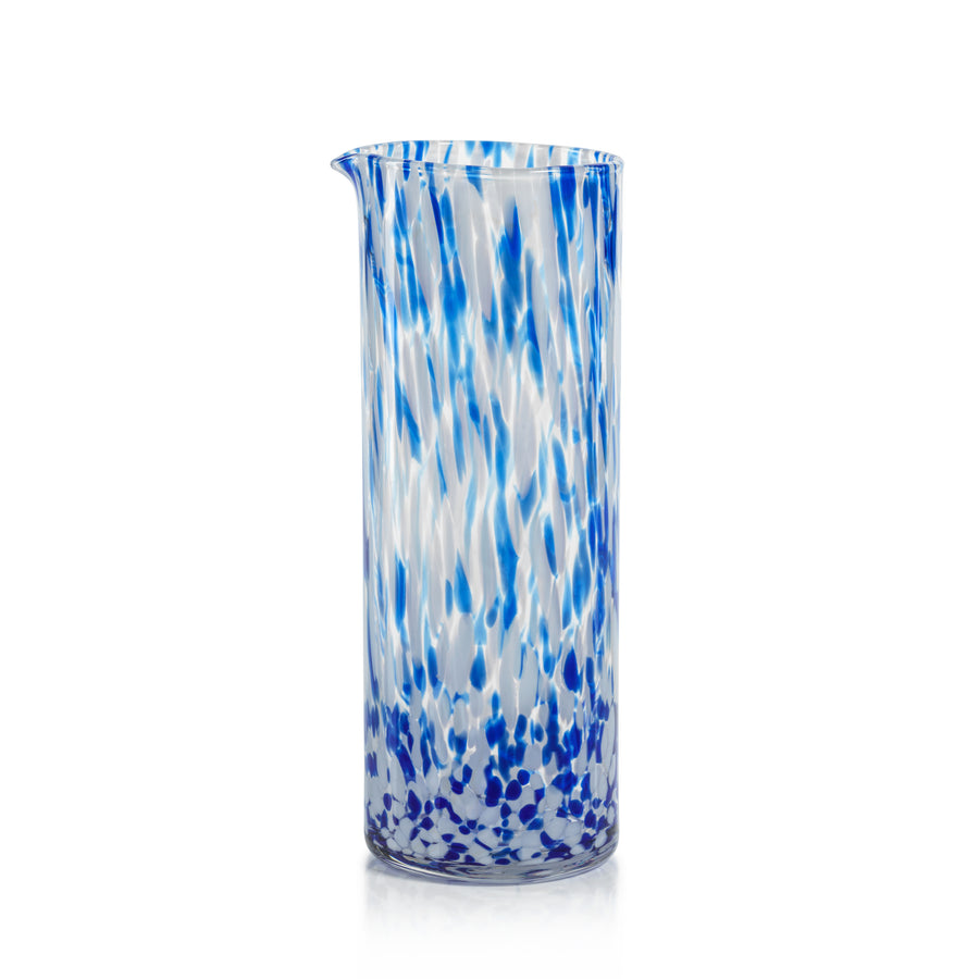 Amalfi Tortoise Glassware - White & Blue - Drinkware by Carlyle Avenue