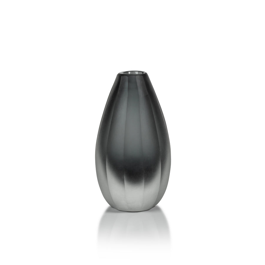 Milano Cut & Frosted Vase - Vases by Carlyle Avenue