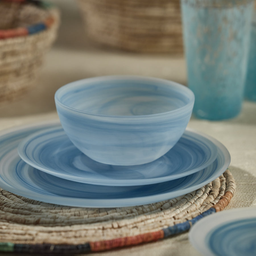 Azur Alabaster Glass Bowl - Bowls by Carlyle Avenue
