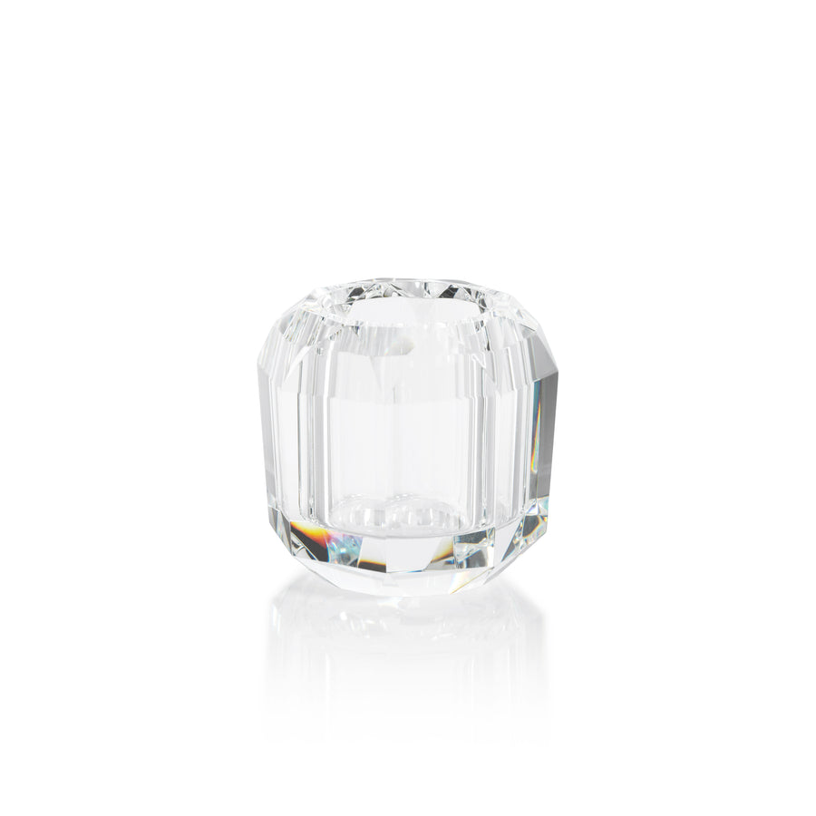 Celine Faceted Crystal Vase/Tealight Holder - Vases by Carlyle Avenue