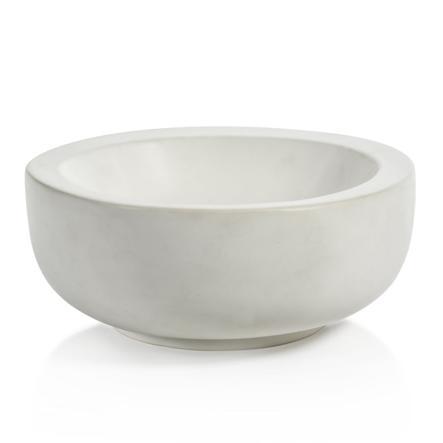 Soft Organic Shape Bowl - Matte White Ceramic - Bowls by Carlyle Avenue