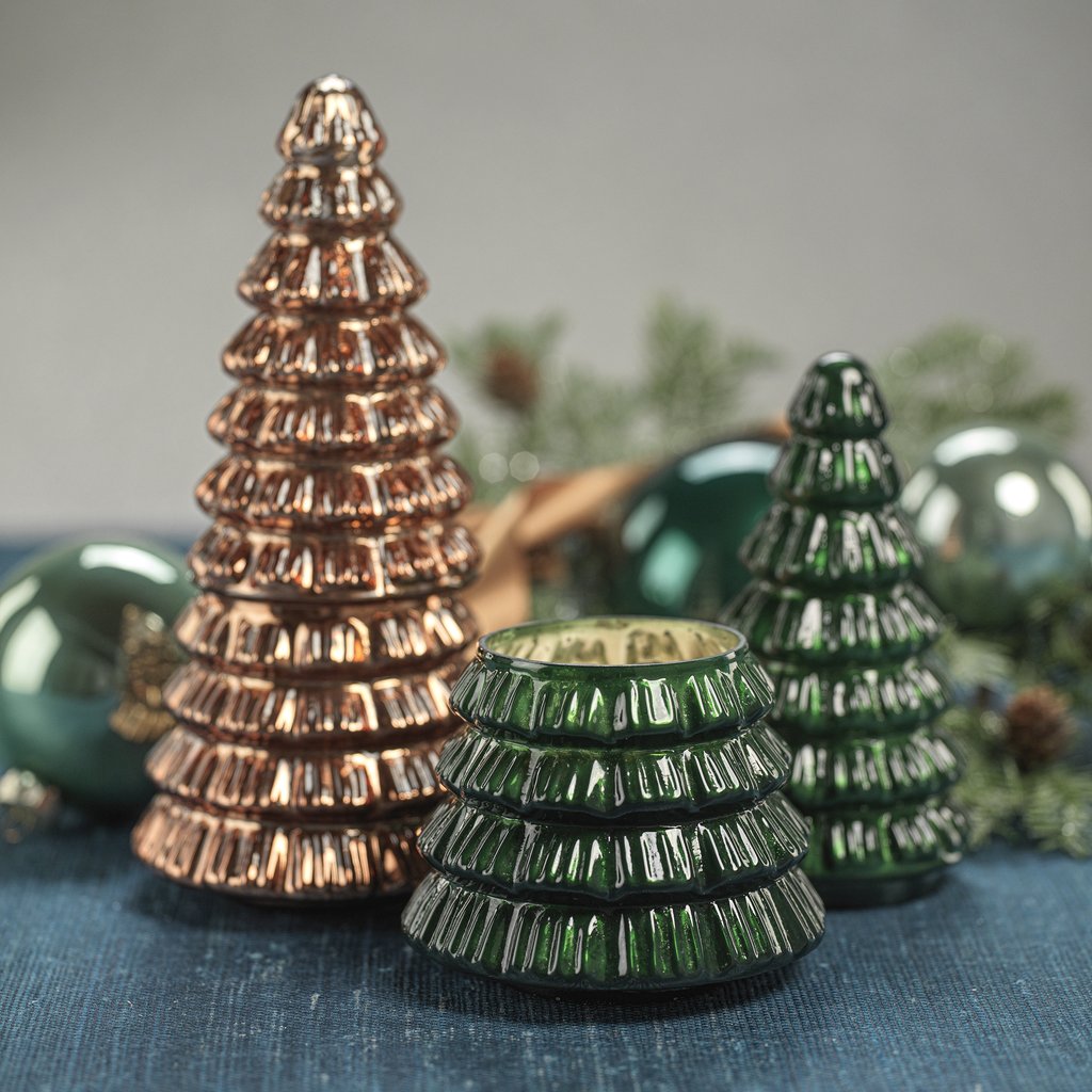 Christmas Tree Candle - Dark Gold - Candles by Carlyle Avenue