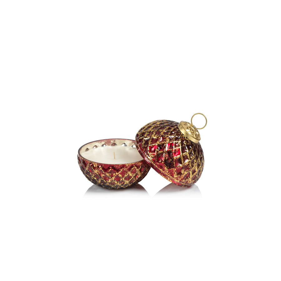 Beehive Ornament Scented Candle - Red