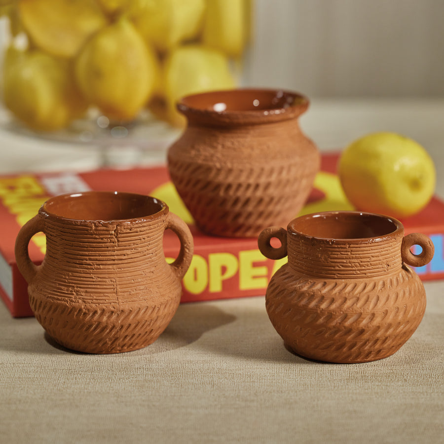 Terracotta Scented Candle Pot