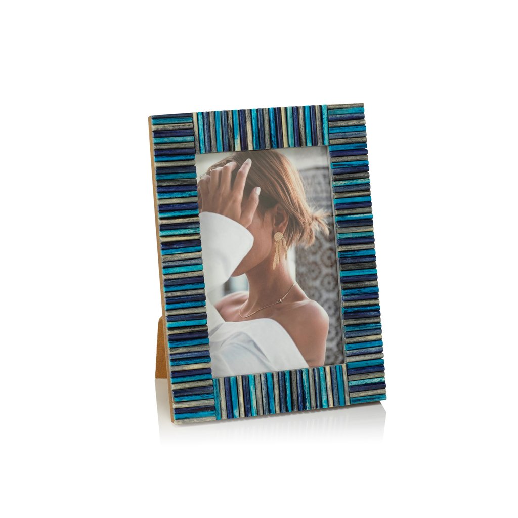 Biarritz Multi-Color Blue Photo Frame - Picture Frames by Carlyle Avenue