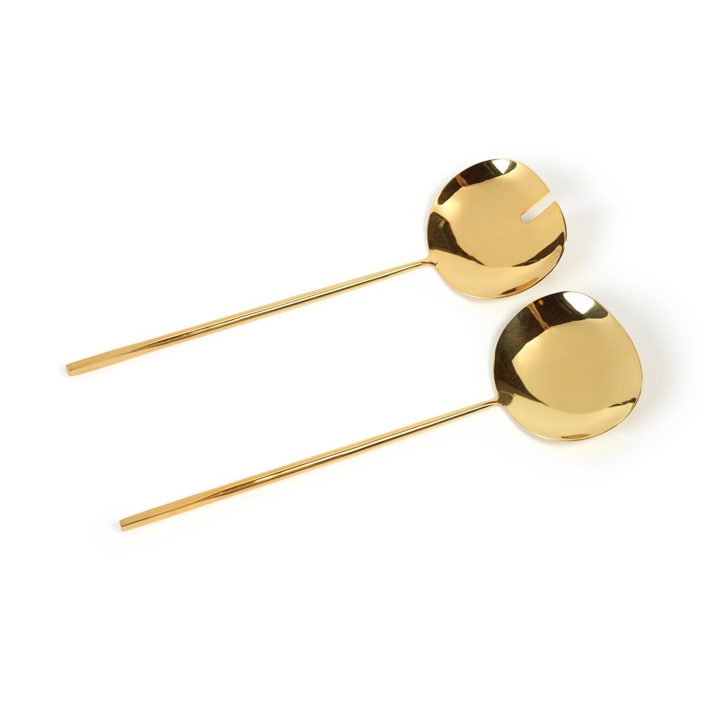 Dainty Polished Gold Server Set - Tableware by Carlyle Avenue