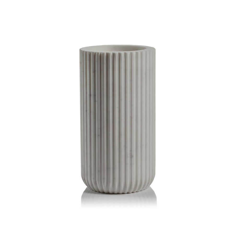 Santa Rosa Marble Vase - White