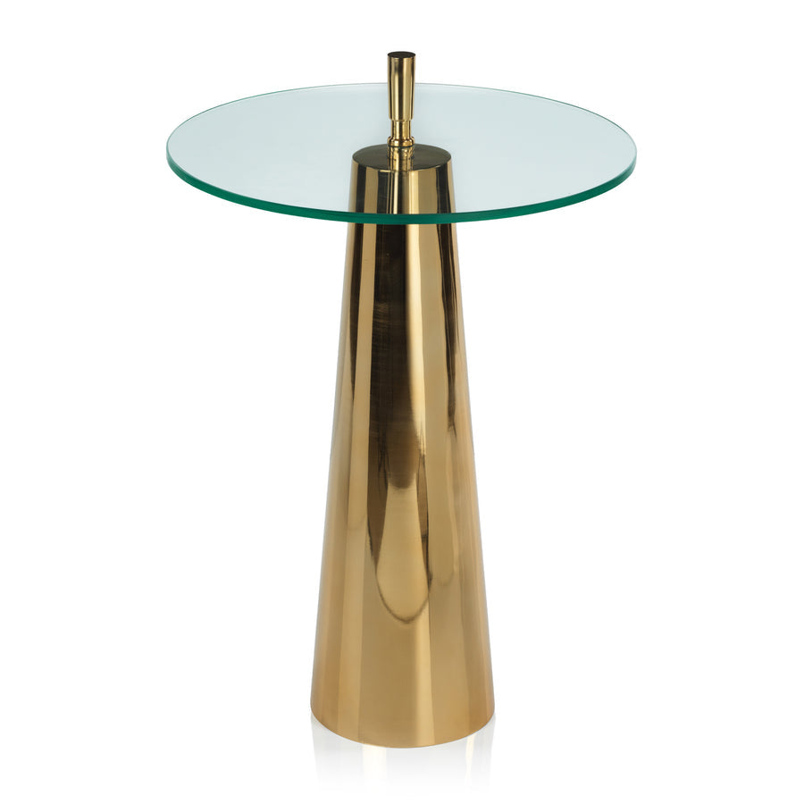 Nomad Accent Table - Gold - Furniture by Carlyle Avenue