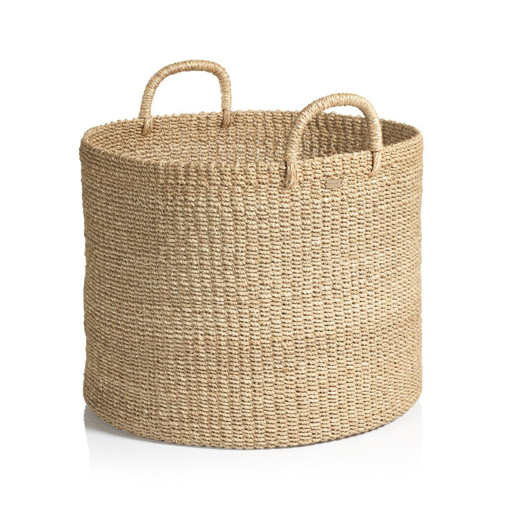Camille Round Abaca Basket & Hamper - Baskets by Carlyle Avenue
