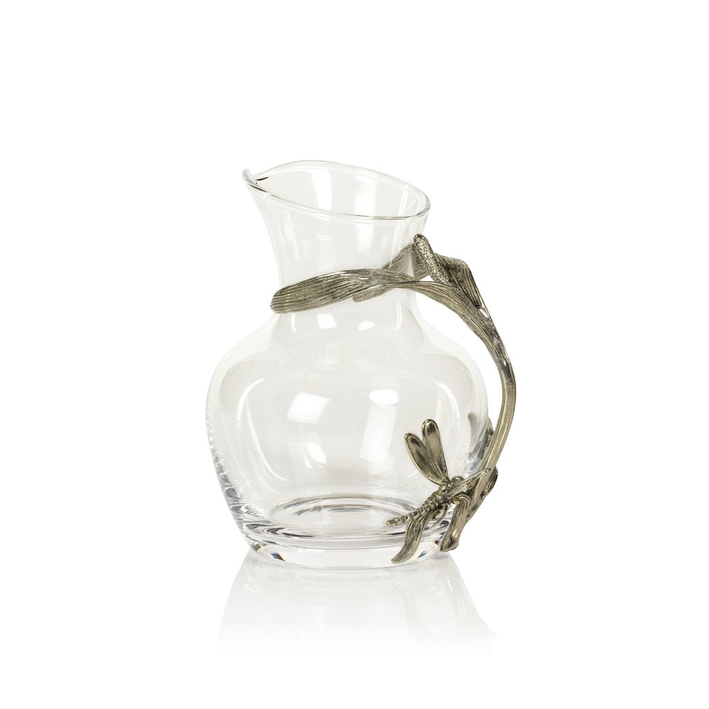 Dragonfly Pewter & Glass Carafe - Drinkware by Carlyle Avenue