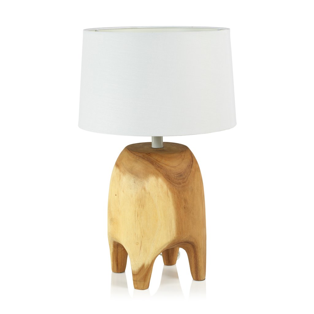 Acacia Wood Table Lamp