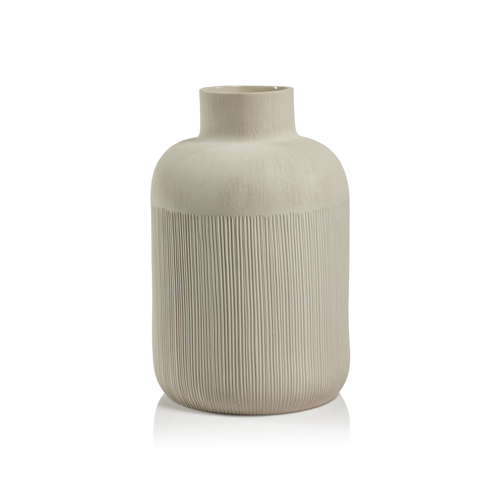 Sugi Porcelain Vase - Neutral Gray - Vases by Carlyle Avenue