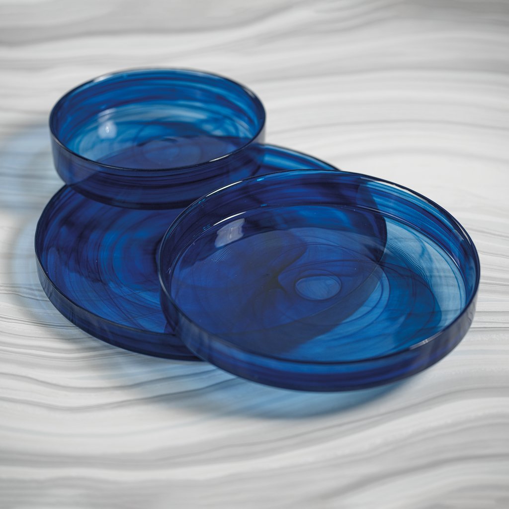 Moonbay Indigo Blue Alabaster Tray/Plate