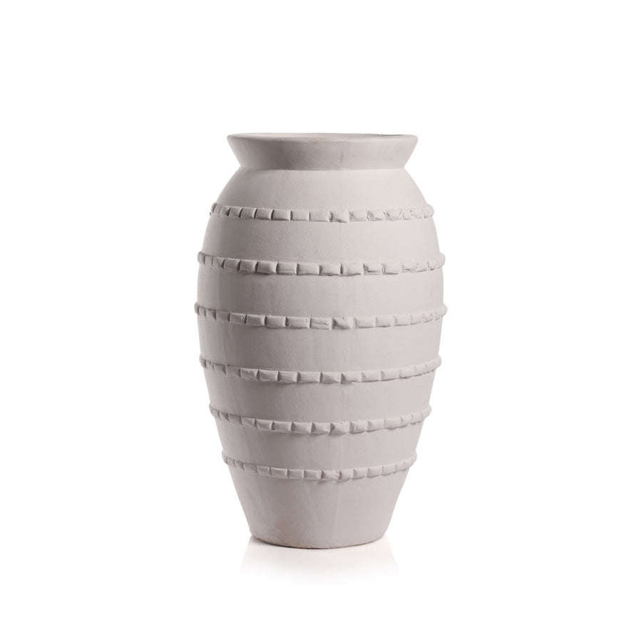 Santorini Natural White Vase - Vases by Carlyle Avenue