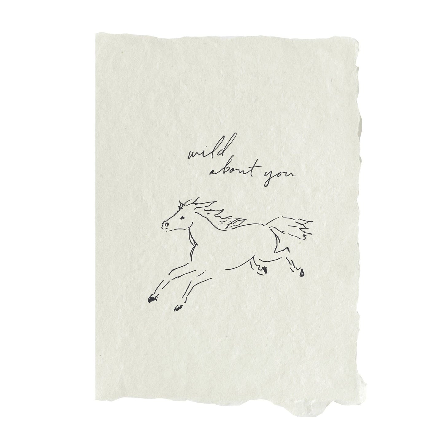Horse wild about you card - by Carlyle Avenue