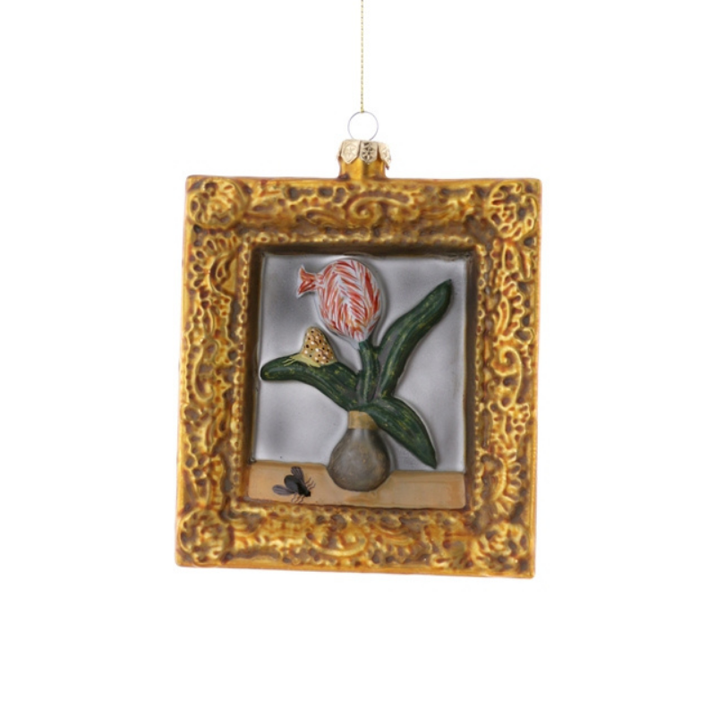 Single Tulip Framed Painting Ornament