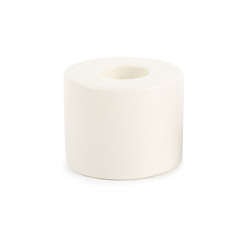 Petite Ceramic Taper Holders - Matte White - Taper Holder by Carlyle Avenue
