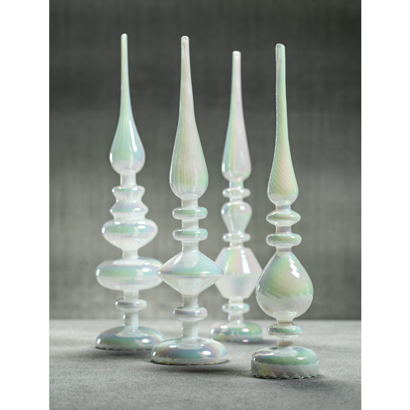 LED Glass Finial - White - CARLYLE AVENUE