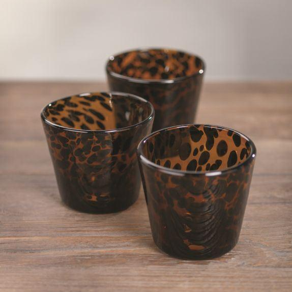 Sahara Tortoise Decanters and Tumblers