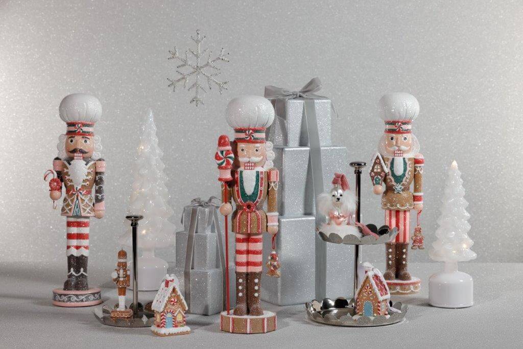 alt_tag: Seasonal & Holiday Decor featuring festive nutcracker figurines and winter decorations for a cozy atmosphere.
