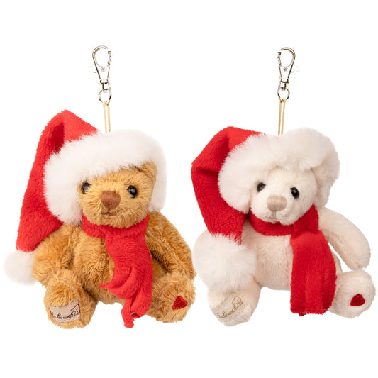 Holiday Bernard Bag Charm (Brown & White)