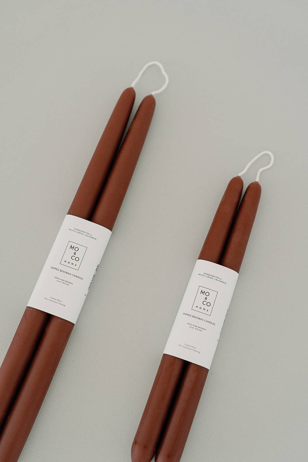 10" & 14" - 100% Beeswax Dipped Candles | Burgundy