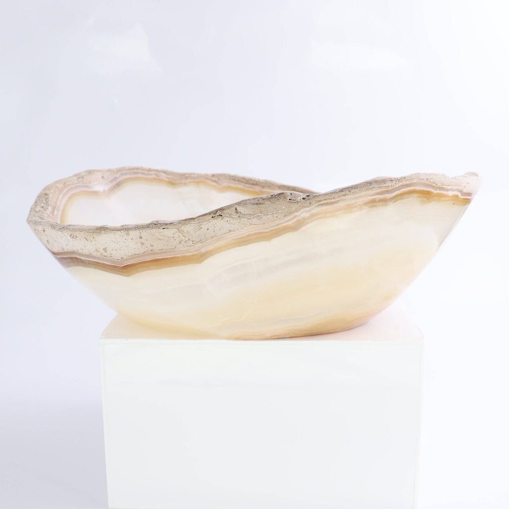 Mexican Onyx/Calcite Bowl 10"