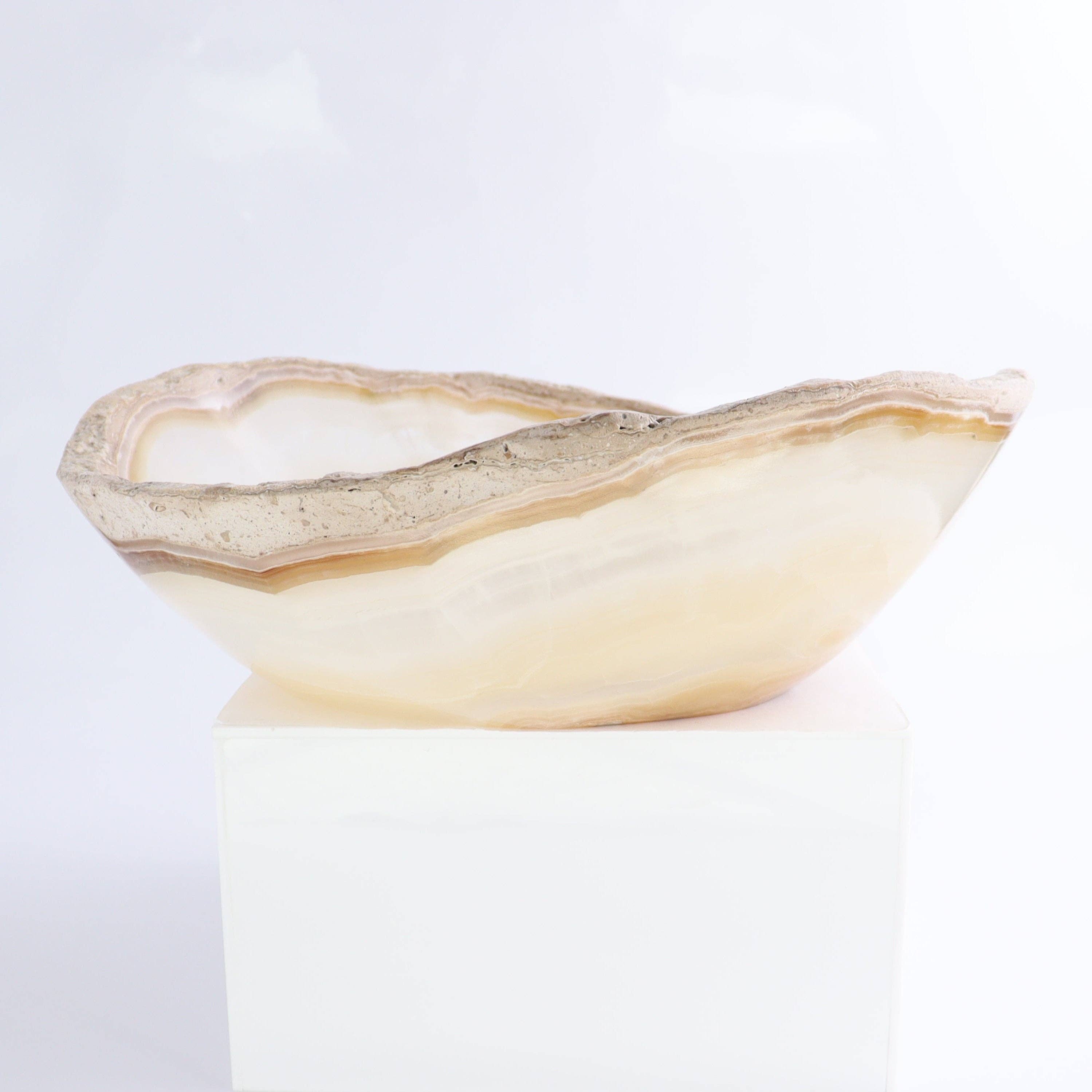 Mexican Onyx/Calcite Bowl 10"
