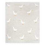 Duck Waddle - Organic Jacquard Knit Baby Blankets featuring adorable duck motif on soft background.
