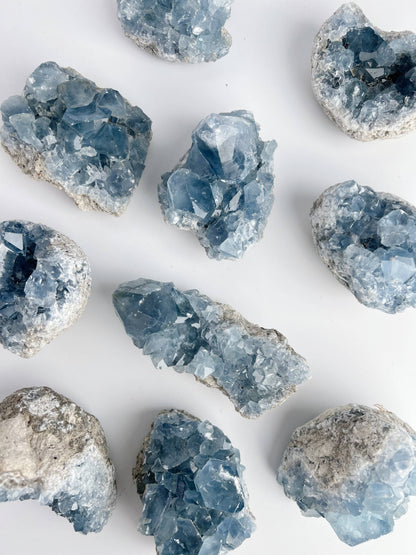Blue Celestite Crystal Geodes - Large - Decorative Accessories by Carlyle Avenue