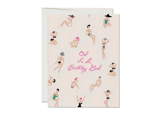 Ooh La La birthday greeting card - Greeting Cards by Carlyle Avenue