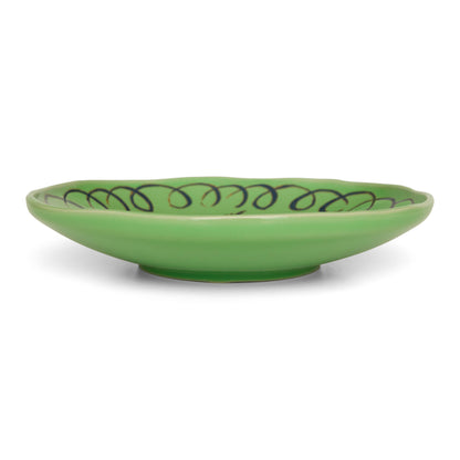 Amalfi Dessert Plate Green - 9.1" Diameter