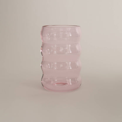 12oz Ripple Cup, Pink - Glassware by Carlyle Avenue