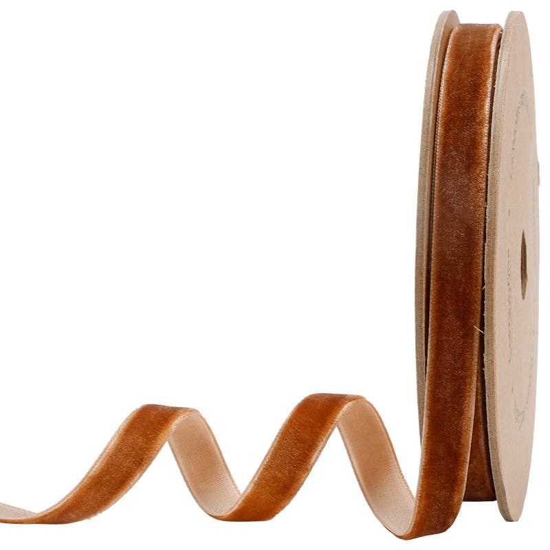 16 Colors | 3/8" Velvet Ribbon | 10 Yard Roll -  by Carlyle Avenue